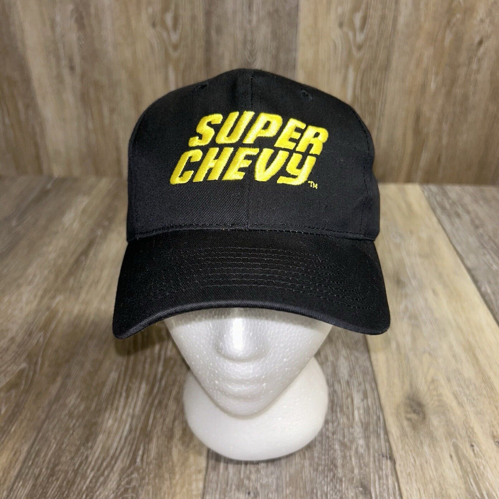 Vintage NEW Super Chevy Magazine Hat Black Baseball Trucker Cap