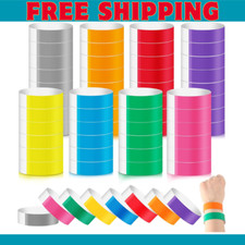 800 Pieces Colored Wristbands Events Wrist Bands Paper Bracelets Wristbands