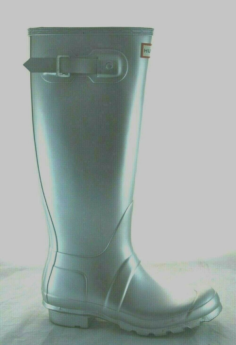 Hunter Women's Original Tall Rain Boots: SILVER Waterproof