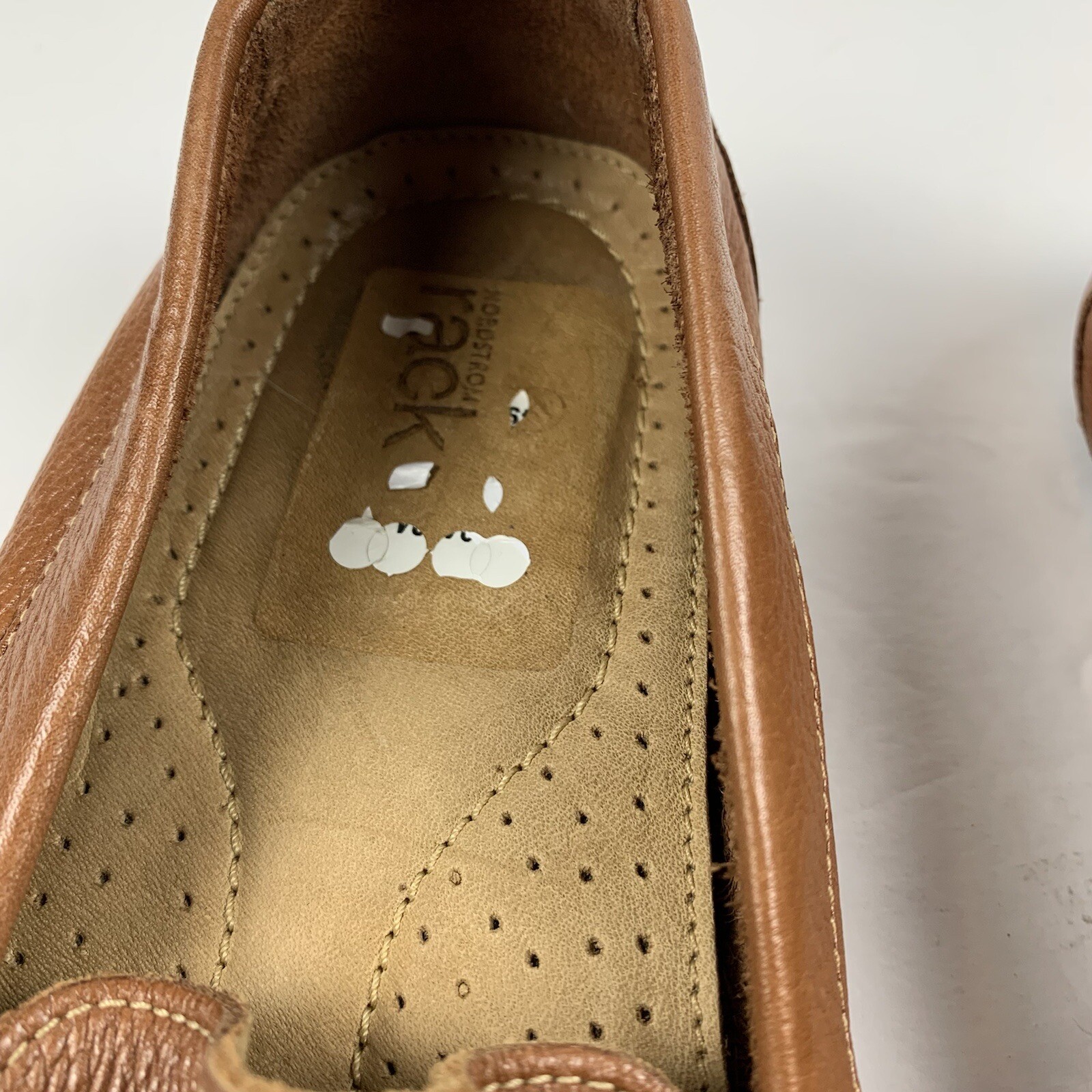 Nordstrom Rack Men’s NWOB Size 9 M Brown Leather Driving Slip On Loafer