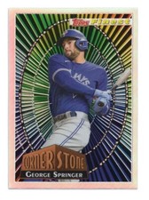 2022 TOPPS FINEST BASEBALL 94 FINEST CORNERSTONES GEORGE SPRINGER