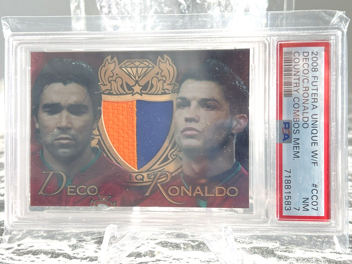 Cristiano Ronaldo & Deco Futera Unique 2008 Relic Limited Edition 