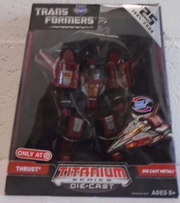 Transformers Titanium Series Die-Cast Thrust Jet Universe 25th Target SEALED