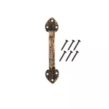 Cast Iron Door Pull 8 in Heavy Duty Antique B...