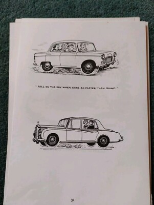 Sk70 Ephemera 1970s Cartoon Car When Cars Go Faster Than Sound 
