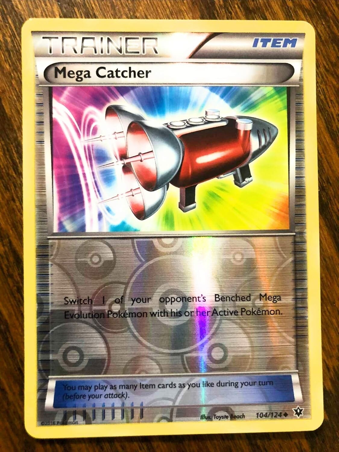 Mega Catcher - 104/124 - XY Fates Collide - Reverse Holo - NM/M