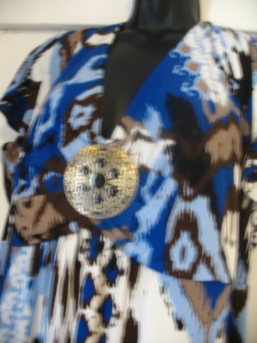 Style&Co. Black/Blue Retro Dress Plus Size 2X. - Picture 8 of 14