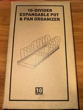 10 Divider Expandable Pot And Pan Organizer For Cabinets