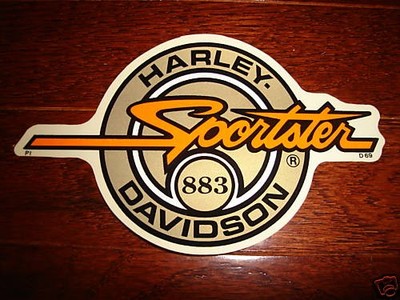 HARLEY DAVIDSON GOLD CIRCLE SPORTSTER 883 DECAL STICKER 9