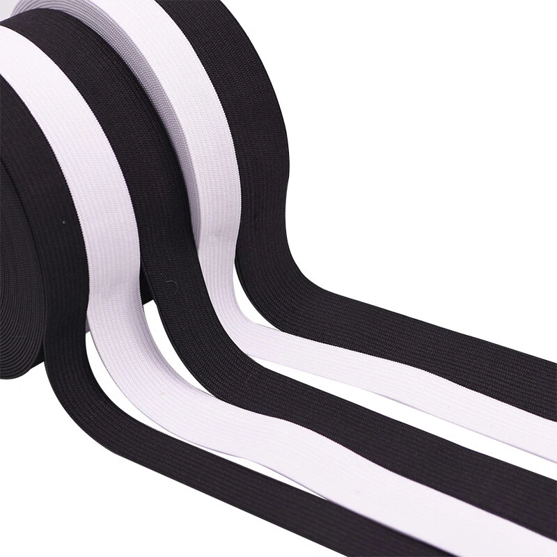 20 Meters Of Black White Clothing Elastic Band 15mm 20mm - Image 2 of 4