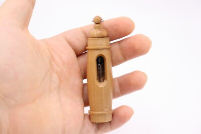 Blessed Holy Water Jordan River With Olive Wood Keychain Vial Key Ring Chain