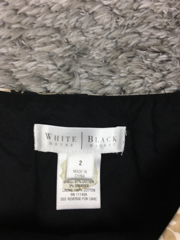 Falda Casa Blanca Mercado Negro Mujer Talla 2 Negra Beige Algodón Cachemira Foto 4 de 4