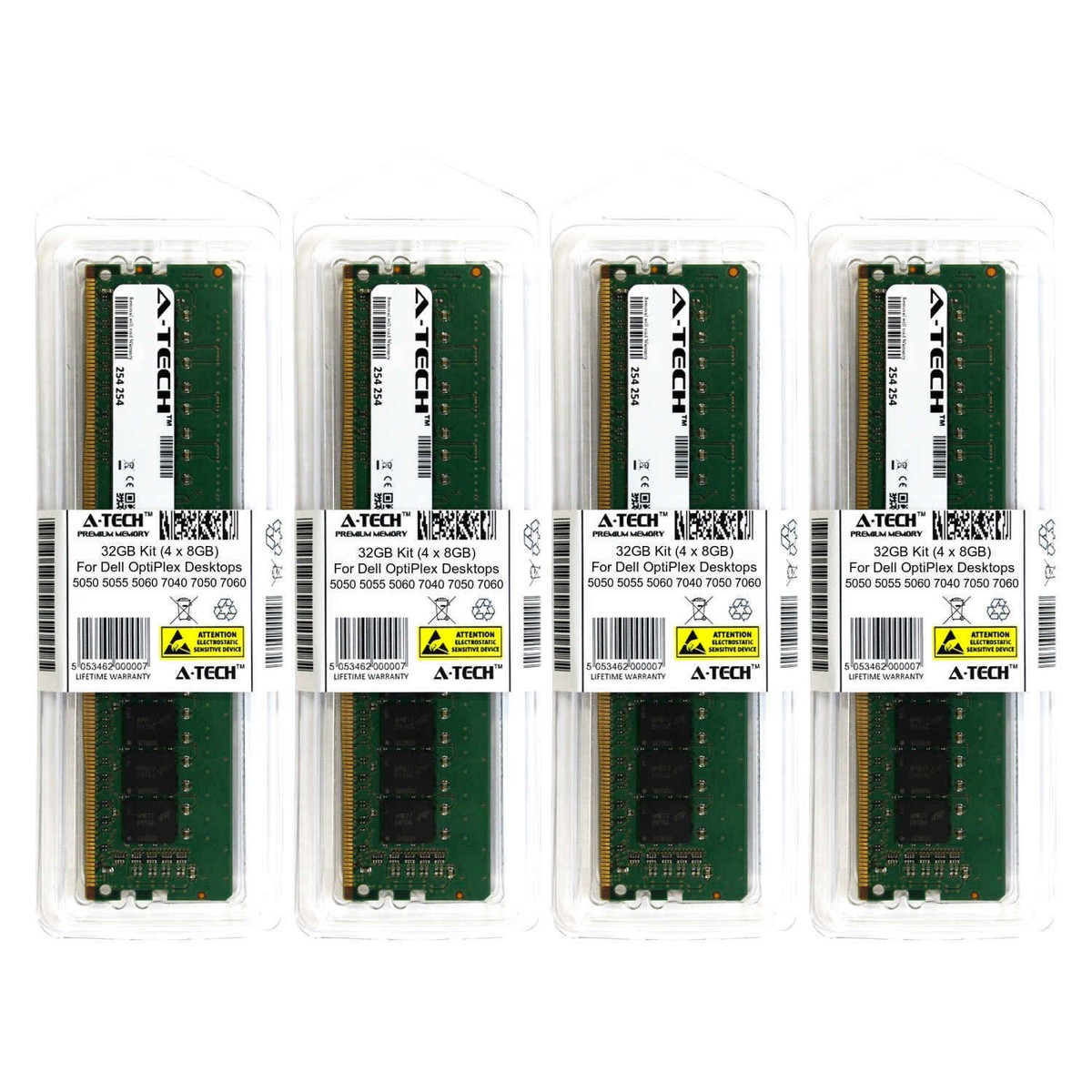 32GB Kit 4x 8GB For Dell OptiPlex T 5050 5055 5060 7040 7050 7060