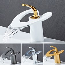 Sweet Waterfall Bathroom Sink Faucet Single Handle Lavatory Vanity Basin Mixer