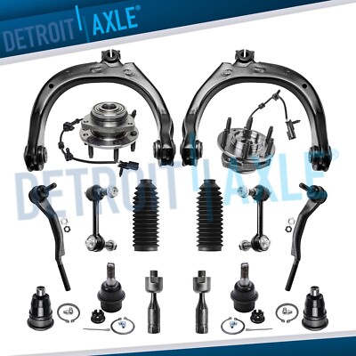 16pc Upper Control Arms Wheel Bearings Tie Rod for Trailblazer Envoy Rainier SSR