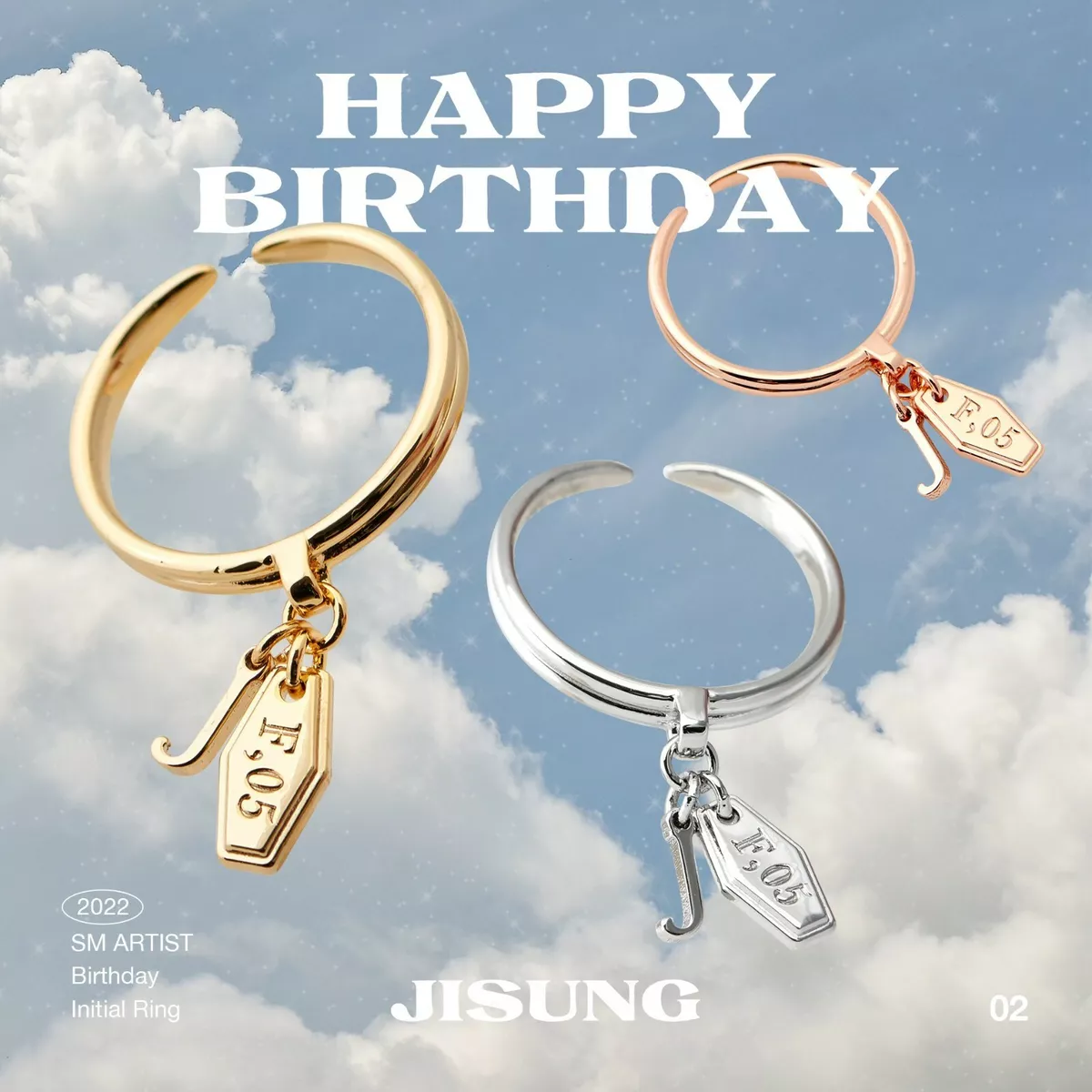 SM TOWN SM Artist NCT DREAM JISUNG Official Birthday Initial RING