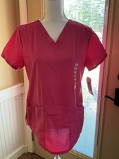 CHEROKEE AUTHENTIC WORKWEAR SHORT SLEEVE V-NECK SCRUB TOP Small