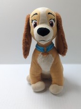 Lady  The Tramp Plush Stuffed Animal 12" Puppy Dog Cocker Spaniel Beige Disney