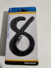Hillman 839766, 8 - 4" Black Nail On Plastic House Mailbox Number