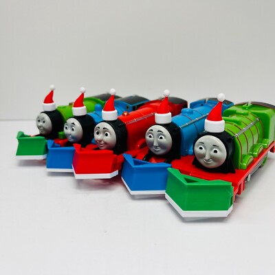 CUSTOM 3D PRINTED Snow Plow & Santa Hat for TrackMaster & Tomy Trains
