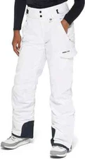 ARCTIX WOMENS SNOW PANTS SKI SPORTS INSULATED CARGO WINTER WHITE- LARGE/X-SHORT
