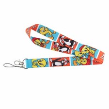 Tweety Bird and Sylvester Cartoon Characters Themed Multicolor ID Holder Lanyard