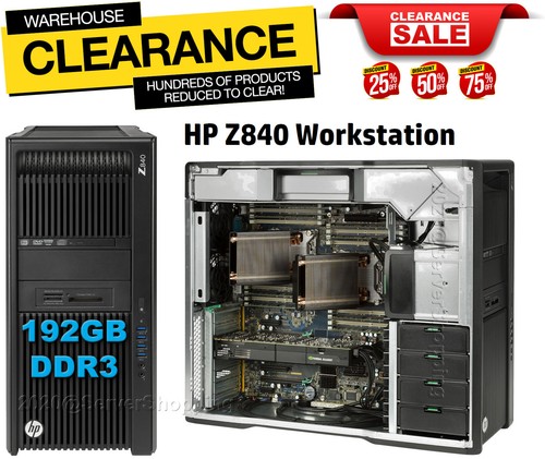 Station de travail 20 cœurs HP Z840 2x E5-2687Wv3 Turbo 3,50 GHz 192 Go DDR4 1 To NVME M.2 - Photo 1/11