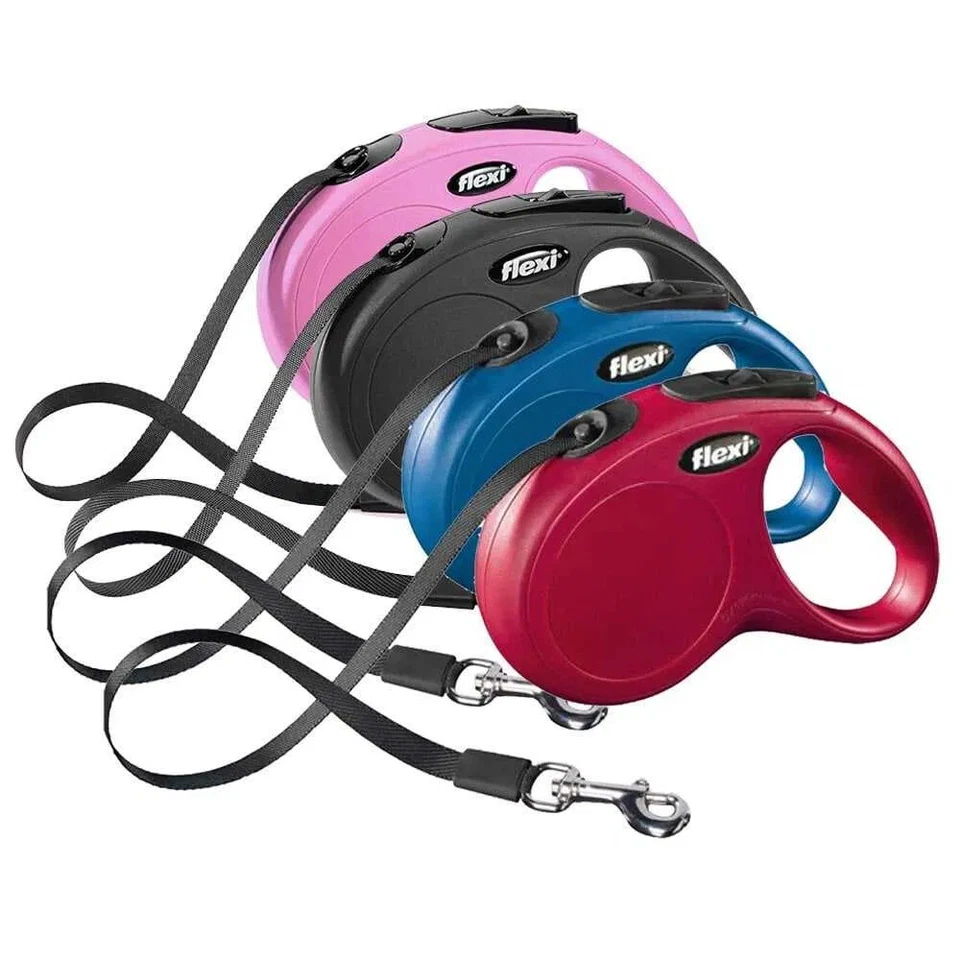 FLEXI¹ NEW CLASSIC laisse retractable sangle ruban chien enrouleur XS/S/M/L - Photo 1/4
