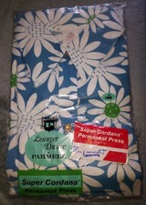 VTG 70s FLORAL LOUNGER DUSTER PARMELL LARGE COTTON PERMANENT PRESS FLOWERS USA