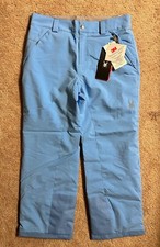 Spyder Girl's Olympia Snow/Ski Pants Insulated, light blue big girls size 18 NWT