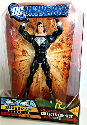 2008 DC UNIVERSE CLASSICS BLACK SUIT SUPERMAN ACTION FIGURE, WAVE