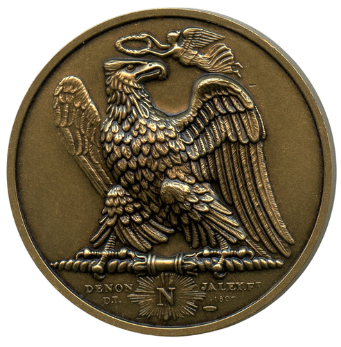 FRANCE 1806 NAPOLEON BATTLE OF JENA BRONZE MODERN RESTRIKE MEDAL 41MM 51G - Picture 2 of 4