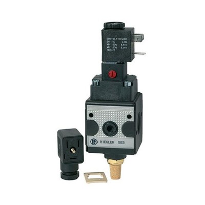 Riegler S 33-4, Switch Valve (3/2-Way Valve) »multifix«, 24 V DC, G 1/2, 100624