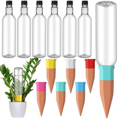 Self-Watering Spikes with Bottles - Automatic Plant Watering Devices 6 Sets