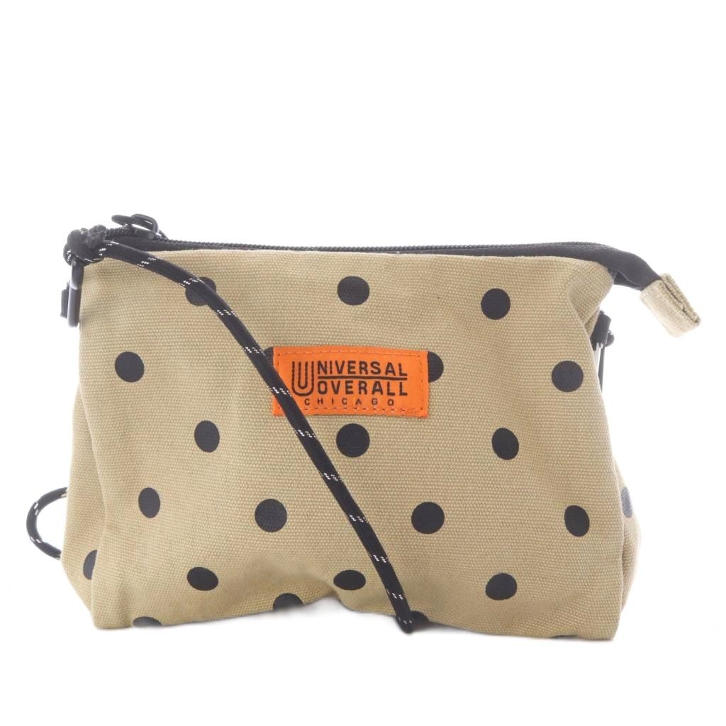 UNIVERSAL OVERALL Shoulder Bag Dot Pattern Beige … - image 1