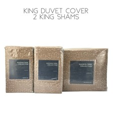 Hudson Park Allegatore KING Duvet Cover  2 Shams Set BRAND NEW