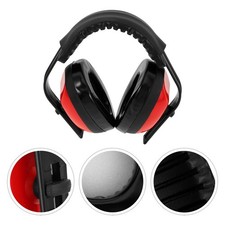 Durable Electronic Ear Protectors Red Safety Headphones for Noise Isolation