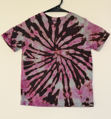 Garanimals Tie-Dye T-Shirt Pink/Black/Gray Short Sleeve Crew Neck 3T