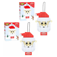 Gift for Kids - Santa Claus Building Block Set Ornament BRICKCRAFT - SET of 2