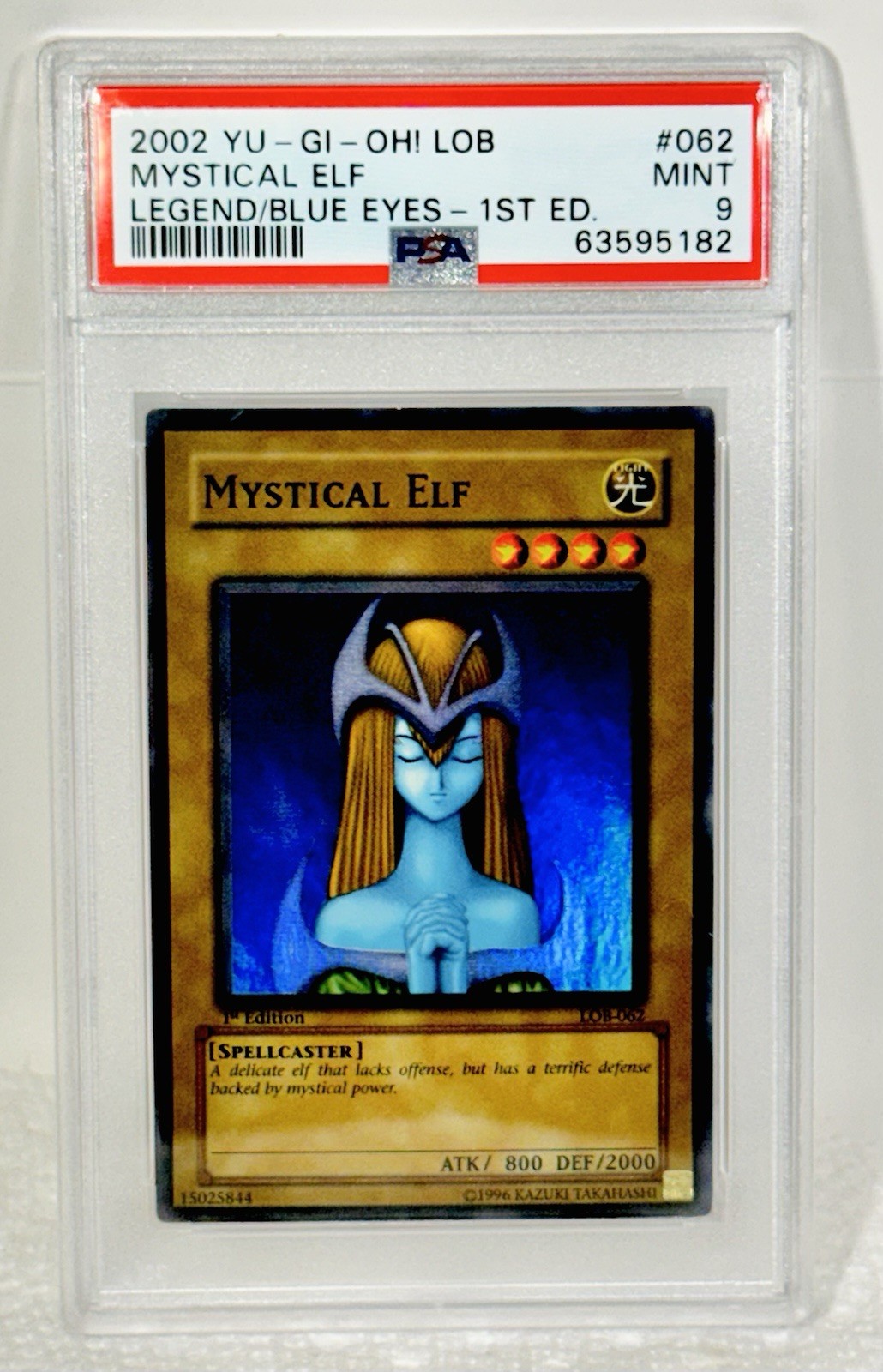 Mystical Elf 2002 Legend of Blue Eyes White Dragon #LOB-062 1st