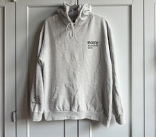 Felpa con cappuccio grigia Harry Styles 2018 World Tour taglia large tratta le persone con gentilezza