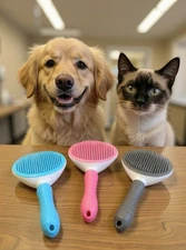 Pets Hair Grooming Massage Deshedding Cleaning Brush & Hair Remover Dog Cat Comb