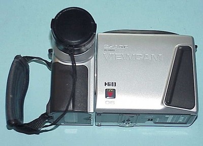 Vintage Sharp Viewcam VL-H860U Hi8 & 8mm Video Camera Outfit, Pre-Owned, Working