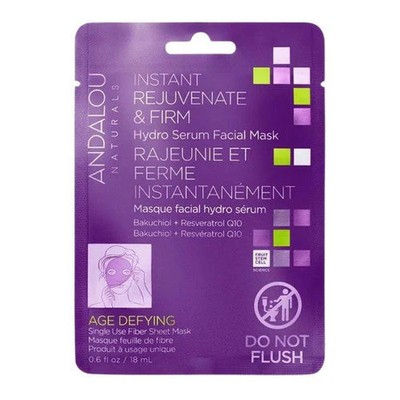 Age Defying Instant Rejuvenate and Firm Sheet Mask 0.6 Oz By Andalou Naturals