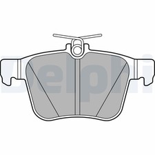 DELPHI LP2697 Kit de plaquettes de frein, disque de frein de stationnement pour