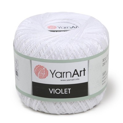 Yarnart Violet 100 Cotton Lace Thread 1000 Yards For Summer Projects Doily Knits