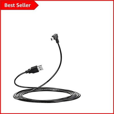 10 Fuß rechter Winkel USB A auf Mini B Datenkabel mit 5 Kabelclips - langlebig & schnell