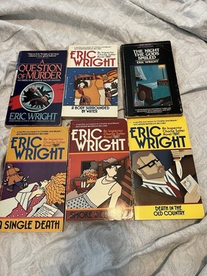 Eric Wright Lot of 6 Unique Mystery Paperback Books