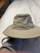 Tilley Airflo Sun Hat Wide Brim Beige Hiking Fishing Safari Outdoor
