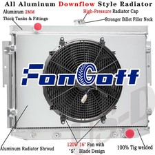 4 Row Radiator Shroud Fan For 1973-1974 Dodge...
